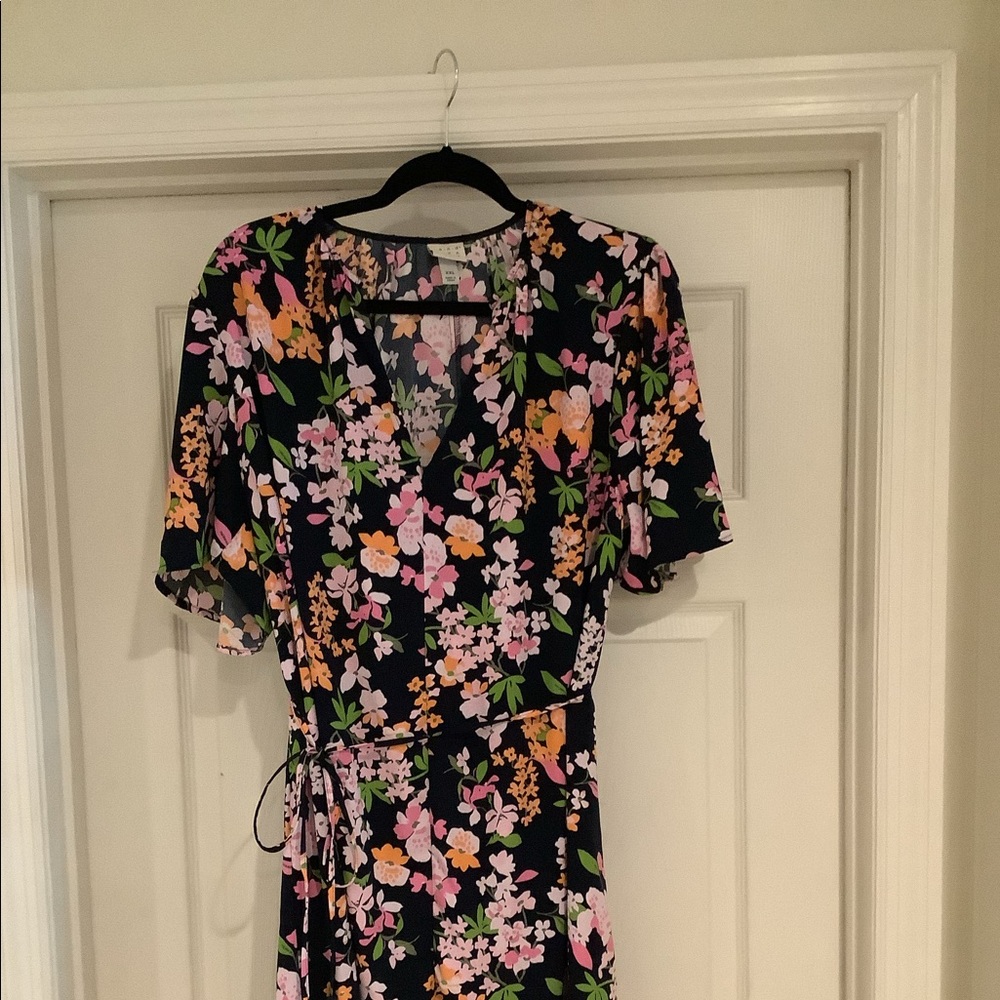 Navy Flower Dress